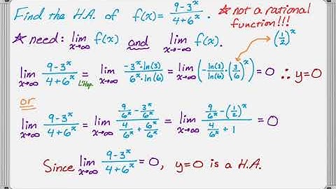 Tricky AP Calculus Horizontal Asymptote Problem