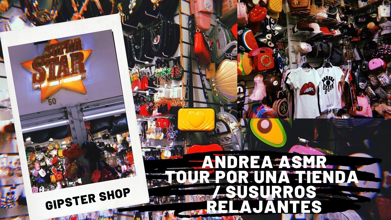 ASMR/ Tour por la tienda de las estrellas/ Super Star/Gipster Shop/susurros relajantes/Andrea ASMR🦋