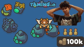 Taming.io | I Wasted 2 hours grinding 100k stone🥱 |