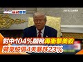 川普對中國加徵104%關稅