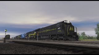 Trainz 2019, MNWL QMC-48 heads East through Auto 344