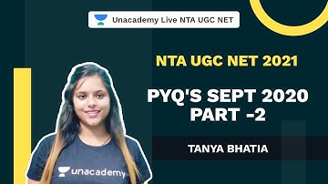 NTA UGC NET 2021 | PYQ