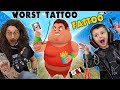 Fat dudes  tattoos  i lost 350lbs in under 20 minutes fgteev ink inc  fit the fat