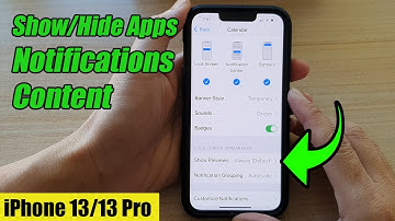 iPhone 13/13 Pro: How to Show/Hide Apps Notifications Content