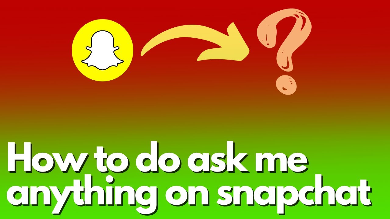 How to do ask me anything on snapchat 2023