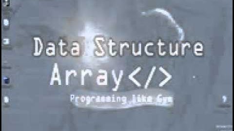 2  المصفوفة ذات البعد الواحد Array 1D   هياكل بيانات   data structure