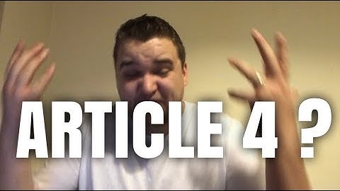 What is Article 4? | HMO Rules and Regulations