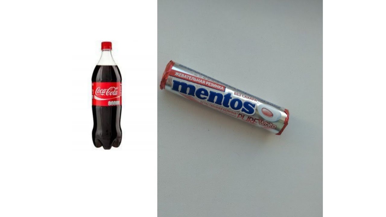 Coca cola con mentos