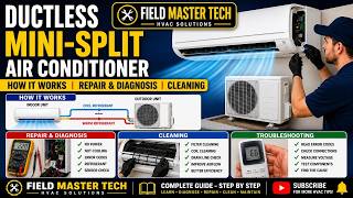 Ductless Mini-Split Air Conditioner |  Cleaning,  Repair & Diagnosis | Field Master Tech