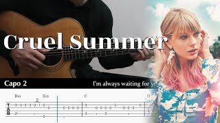 PDF Sample Cruel Summer - Taylor Swift Fingerstyle Guitar guitar tab & chords by Yuta Ueno.