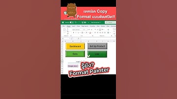 Excel Tips เทคนิค copy format แบบติดสปีด