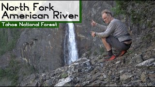 THE BEST WATERFALL in California | backpacking Sierra Nevada mountains | North Fork American River