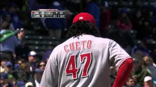 2012/04/22 Cueto's first-inning balk
