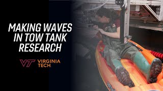 Virginia Tech tow tank experiment makes waves in research