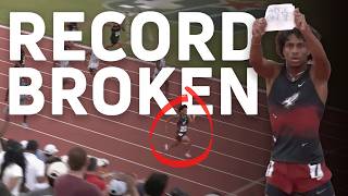 Texas High Schooler Breaks National Record! | Texas 200M 6A Finals