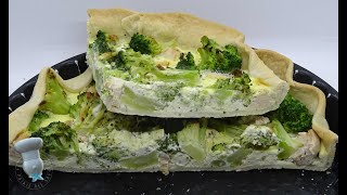 Recette de quiche poulet, Boursin, brocoli