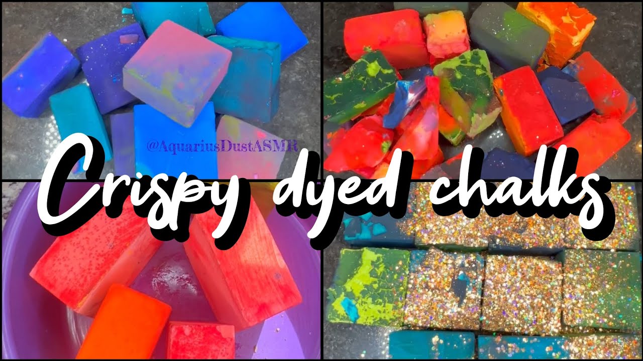 CRISPY DYED CHALK gymchalk crushes🌪️🌈 | @AquariusDustASMR | sleepaid💤💤 ...
