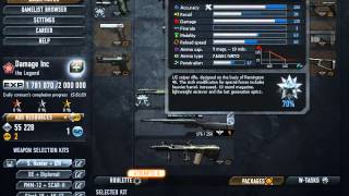 Contract Wars - Damage Inc, Personal Armory