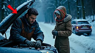 A Broke Single Dad Stops To Help A Woman Stranded In A Snowstorm, Unaware She's A Billionere!