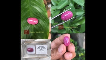 Viên Đá Ruby Tự Nhiên Lục Yên Đỏ Đậm Size Lớn 23,08 Carat
