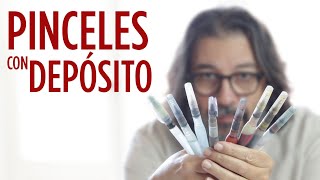 Pinceles con depósito de agua |  PINCELES RECARGABLES | #QuédateEnCasa y #dibuja #conmigo