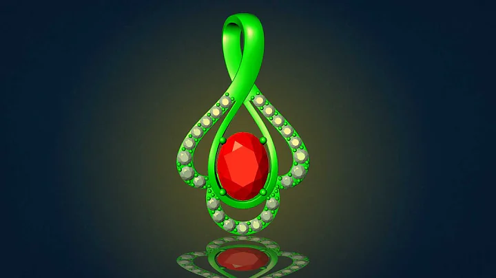 3D pendant model in Rhyno, Matrix | A guide to jewelry CAD design