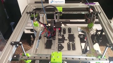 Corexy using linear rails