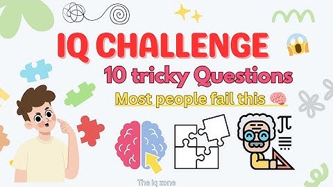 IQ TEST/🧠 ten tricky Questions 🧩 genius only 😎