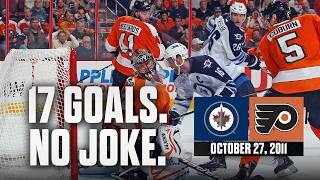 FULL REPLAY: 17-Goal Insanity! Jets vs. Flyers | 2011 Regular Season