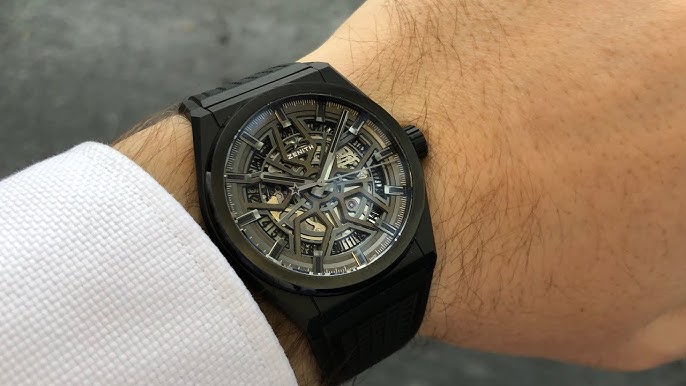 Zenith Defy Classic Ceramic Black Watch - Skeleton Dial 49.9000.670/77.R782  41mm