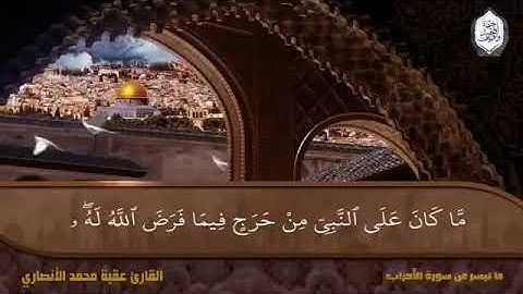 تلاوة من صلاة المغرب للقارئ : عقبة الأنصاري