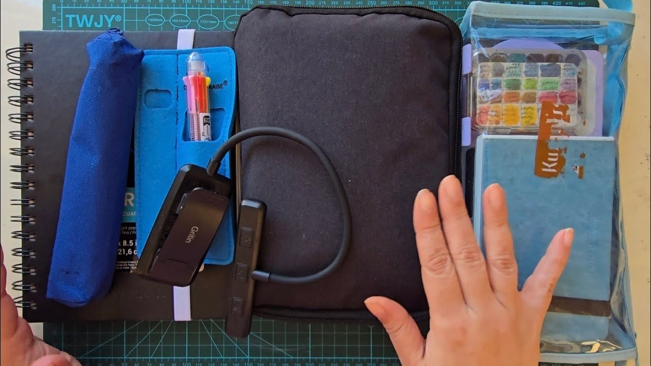 Travel Art supplies I used during 14 days of vacation. 