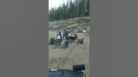 Offroad go-karting with snowmobile engine