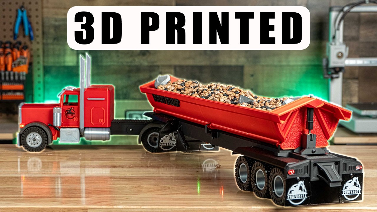 3D Printed RC Dump Truck - DIY