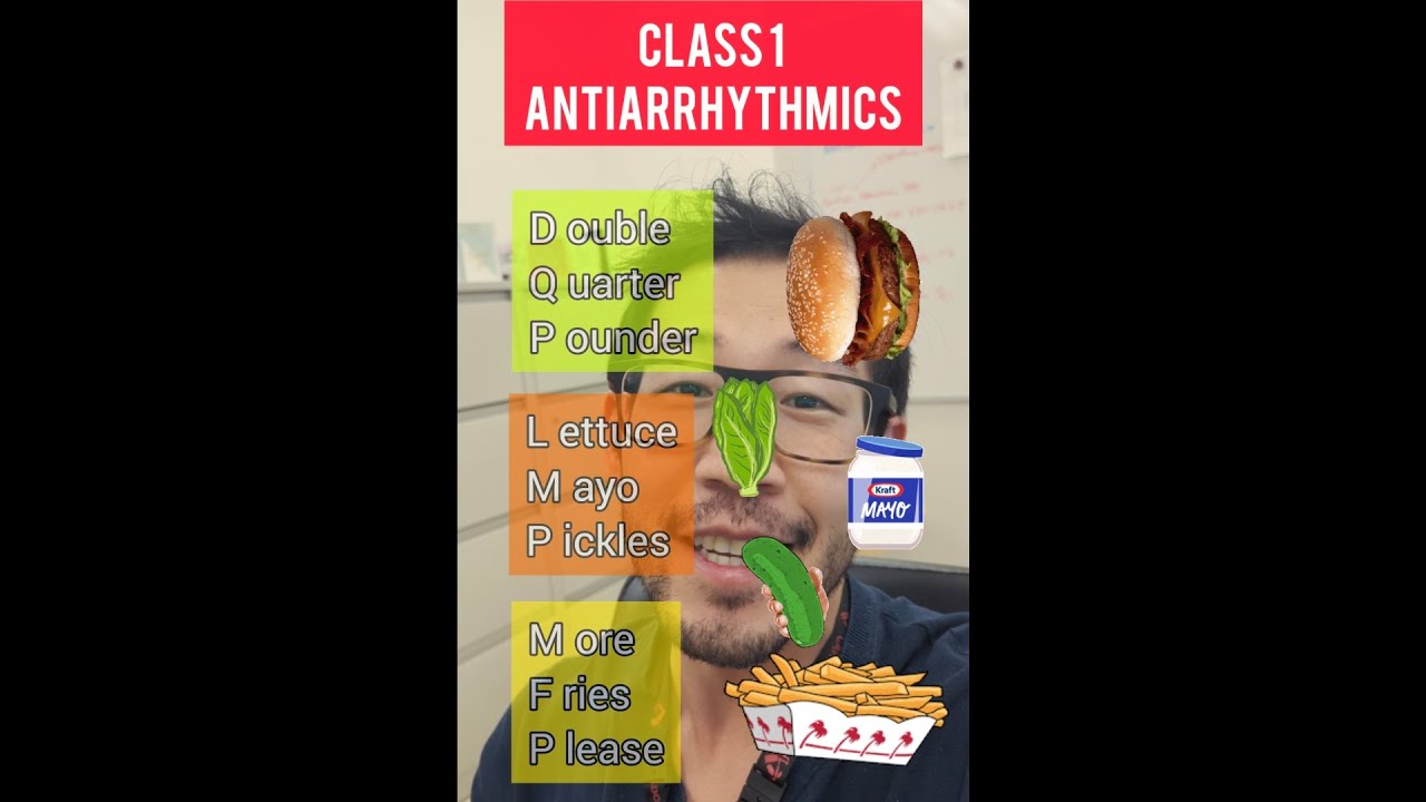 antiarrhythmic drugs mneumonic 