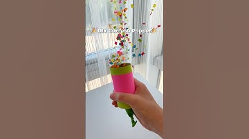 🎉DIY Confetti Popper🎉 #diy #confetti #craft