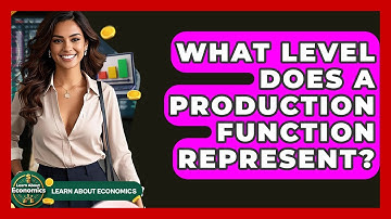 What Level Does A Production Function Represent? - Learn About Economics