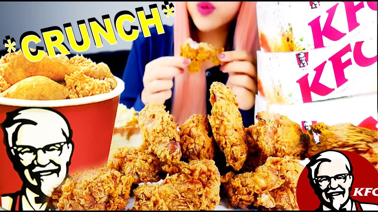 ASMR KFC EXTREME Crunchy Fried Chicken *EATING SOUNDS* No Talking - YouTube