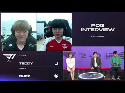 Interview with Teddy, Cuzz | T1 vs. LSB H/L 01.28 | 2021 LCK Spring Split