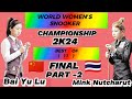 World Women&#39;s Championship Snooker 2024 |  Mink Nutcharut Vs Bai Yu Lu | Part -2 | Final |