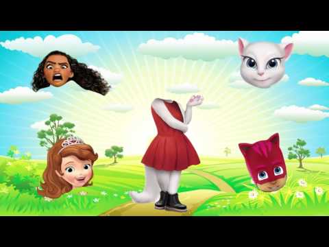 Wrong Heads Talking Angela Pj Masks Moana Sofia Princess Finger Family Song Learn Colors F