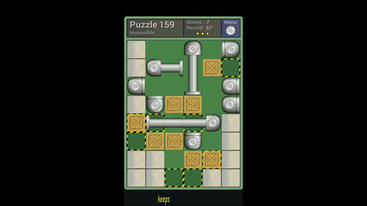 Pushing Machine (Impossible) Level Puzzle 159 - Perfect Solution