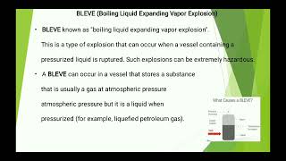 Safety toolbox talk 57 BLEVE (Boiling Liquid Expanding Vapor Explosion)