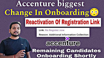 Accenture Onboarding Update | Accenture Interview Results | Reactivation Mail | Welcome To Accenture