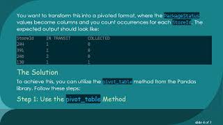 How to Pivot a Two Column DataFrame Without a Numeric Column in Pandas