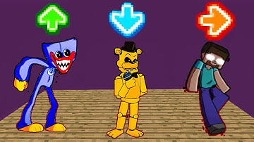 FNF Character Test | Gameplay VS Playground | VS Huggy Wuggy| VS Freddy | VS Herobrine