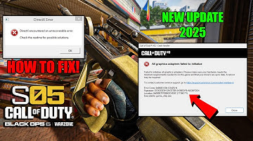 How To Fix COD Warzone & Black Ops 6 Season 5 Game_Ship.exe error and DirectX crashing!
