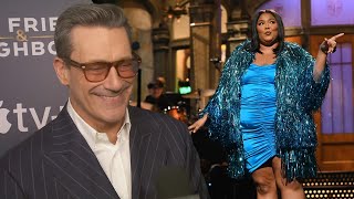 Jon Hamm on Hosting ‘SNL’ for FOURTH Time & Possible Sketches with Lizzo (Exclusive)