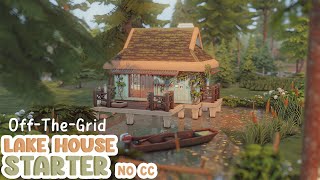 Off-The-Grid Lake House Starter 🌿 Sims 4 Speed Build