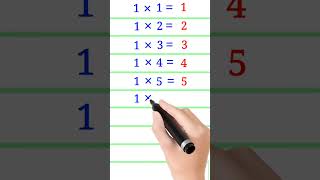 1 का पहाड़ा | Table of 1 | 1 ka pahada | tables #shorts #short #viral #education 👩‍🎓🔥🔥